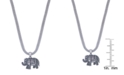 Macy's Elephant Pendant 18" Necklace in Silver Plate